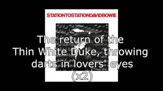 Station to Station  David Bowie  Lyrics [upl. by Notelrahc]