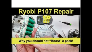 Ryobi P107 Battery Repair [upl. by Hosbein]