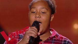 Bob Marley  Redemption song  Mélia  The Voice Kids France 2018  Blind Audition [upl. by Ita]