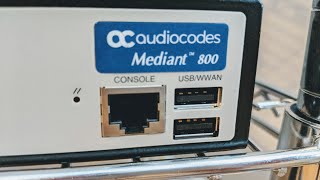 Connect console port AudioCodes Mediant 500 or 800 [upl. by Wyly]