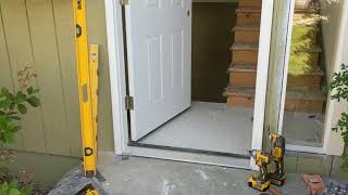 Jeld Wen Front Door Installation  Really crappy products and craftsmanship PART 1 [upl. by Wachter62]