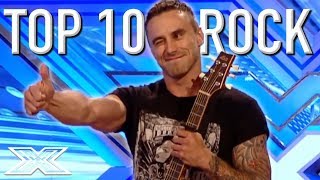 Top 10 Rock Auditions EVER  X Factor Global [upl. by Baggott517]