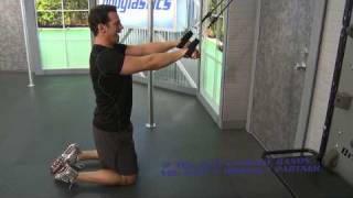 HOW TO DO Straight Arm Lat Pulldown with Resistance Bands [upl. by Hermy426]