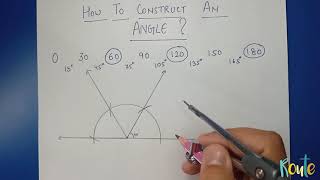 How to construct angles ll Practical geometry ll class 8 ll chapter 4 [upl. by Odlanar]