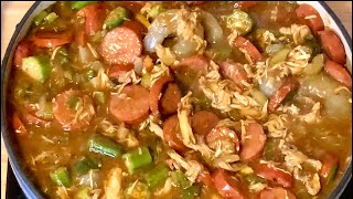 New Orleans Style Shrimp Chicken and Sausage Gumbo Recipe Plated GumboRecipe [upl. by Haroved]