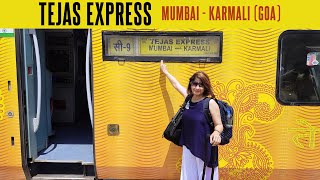 Train To Goa 22119 Mumbai  Karmali Tejas Express Beautiful Journey  Train Vlog [upl. by Ennaj790]