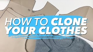 How to Make Patterns from Your Clothes CLONE YOUR WARDROBE  WITHWENDY [upl. by Einiar92]