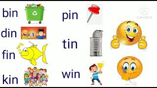 Letter i blending in  CVC Words  Word Family in  Phonics for kidsReading Three Letter Words [upl. by Adnat]