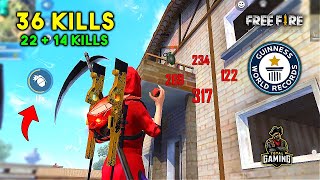 World Record 36 Kills in Duo vs Squad Must Watch Gameplay  Garena Free Fire [upl. by Ydissac655]