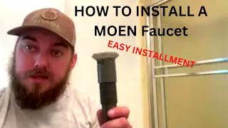 How to Install Moen Faucet [upl. by Noyes747]