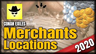 Merchants Locations  2020  Conan Exiles [upl. by Sayre932]