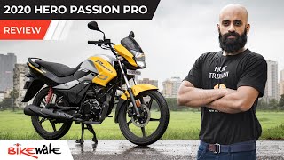 2020 Hero Passion Pro BS6 Review  The Most Stylish 110cc Commuter  Pros and Cons Listed  BikeWale [upl. by Oramug]