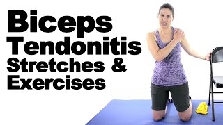 Biceps Tendonitis Stretches amp Exercises  Ask Doctor Jo [upl. by Avilo]