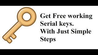 How to get free Serial Keys for any Software [upl. by Anauqat]