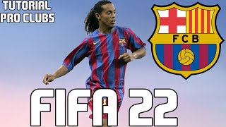 FIFA 22  TUTORIAL FACE I Ronaldinho Gaucho ICON Pro Clubs [upl. by Irtimd813]