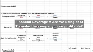 How to perform a DuPont Analysis  Apple Inc Case Study  The Four Week MBA [upl. by Oicneconi]