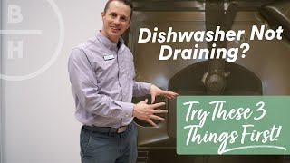 Dishwasher not Draining  Easy Fix [upl. by Kolva]