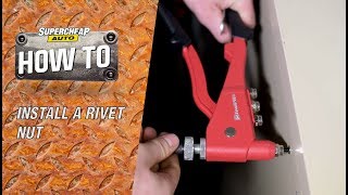 How to  Install A Rivet Nut  Nut Sert  ToolPRO Rivet Nut Tool [upl. by Dewees234]