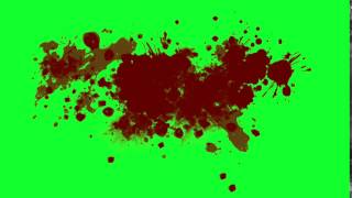 Blood Splatter  FREE GREEN SCREEN EFFECTS [upl. by Attiuqahs]