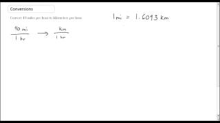 Conversions  Mph to kmh [upl. by Oznarol375]