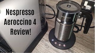 Nespresso Aeroccino 4 Milk Frother Review  Worth upgrading from the Aeroccino 3 [upl. by Cilurzo]