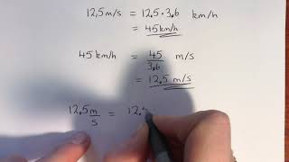 Change units meters per second to km per hour 1ms36kmh [upl. by Einra684]