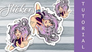 HOW TO CREATE OUTLINES FOR STICKERS  PHOTOSHOP TUTORIALS [upl. by Raffo379]