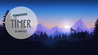 POMODORO TIMER  25 MINUTES WITH LOFI MUSIC [upl. by Eynaffit468]