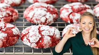 Soft Chewy Red Velvet Cookies [upl. by Ocirema]