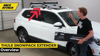 Thule SnowPack Extender Ski  Snowboard Carrier Overview And Install [upl. by Germin]