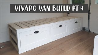 Building a sofa bed for your campervan  Vauxhall Vivaro SWB Van Conversion PT4 [upl. by Rosalia]