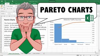 Create Pareto Charts in Excel 2016 [upl. by Longley269]