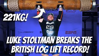 LUKE STOLTMAN BREAKS THE BRITISH LOG LIFT RECORD [upl. by Kristal293]