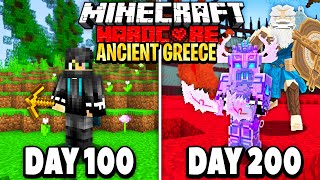 I Survived 200 Days in Ancient Greece on Minecraft Heres What Happened [upl. by Nayr]