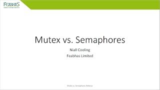 Mutex vs Semaphores [upl. by Amil]