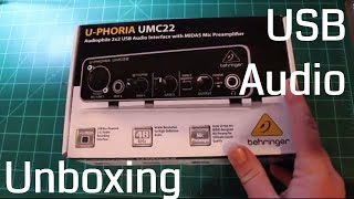 Behringer UMC 22 Unboxing amp Setup  Channel Announcement [upl. by Ahsiuq]