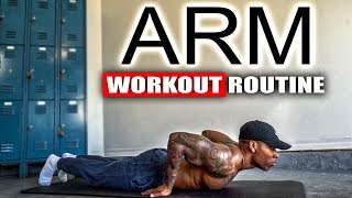 10 MINUTE BICEP amp TRICEP WORKOUT NO EQUIPMENT [upl. by Rania]