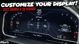 How To Customize Your 2022 Sierra amp Silverado Gauge Cluster [upl. by Iot978]