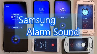 The evolution of SAMSUNG default morning alarm tones 歷代三星預設鬧鐘鈴聲 [upl. by Artnoed796]