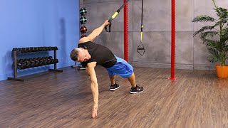 Single Arm Back Row with Rotation with TRX [upl. by Eignat]