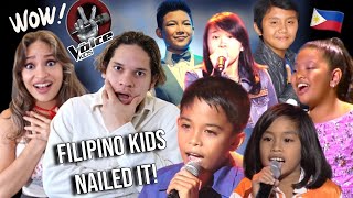 Waleska amp Efra react to PHILIPPINE KIDS NAILING ENGLISH SONGS [upl. by Ameyn698]