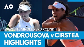 Marketa Vondrousova vs Sorana Cirstea Match Highlights 3R  Australian Open 2021 [upl. by Gerianna]