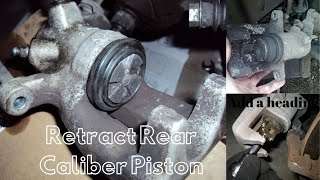 How to Retract Rear Caliper Piston [upl. by Annia]