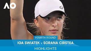 Iga Swiatek v Sorana Cirstea Highlights 4R  Australian Open 2022 [upl. by Radbourne]