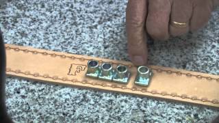 Lower Case Alphabet Stamp Set Leather Tutorial [upl. by Jacky]