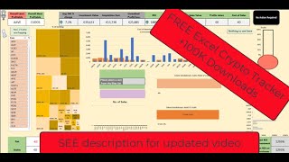 Track your cryptocurrency portfolio in an Excel Spreadsheet with live pricing data [upl. by Lainahtan]