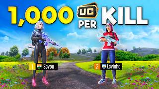 1000 UC per KILL Challenge for Levinho 😍 [upl. by Nomi]