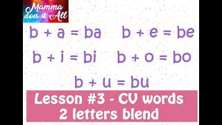 Lesson 3  Two Letter blends  Step by step Learning to Read Phonetically [upl. by Nnywg]