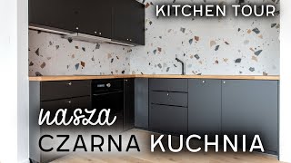 CZARNA kuchnia z IKEA 🖤 KITCHEN TOUR [upl. by Ansell]