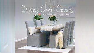 IKEA Dining Chair Makeover With Custom Covers  Comfort Works Slipcovers [upl. by Dyraj]